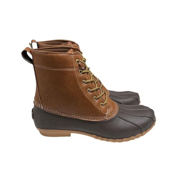 Lands End Haze Duck Boots Mens 13 Brown Water Resistant 3M  display picture 1